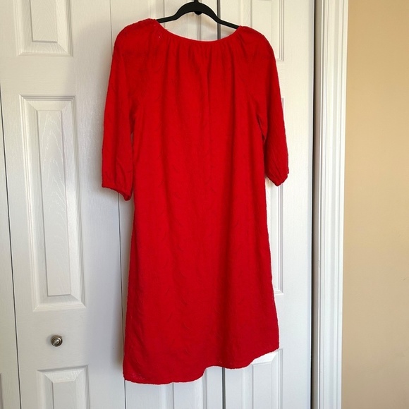 NWT Rosemarine Made in Italy 100%Cotton Eyelet Midi Dress 3/4 Sleeve Siz… - Picture 13 of 16
